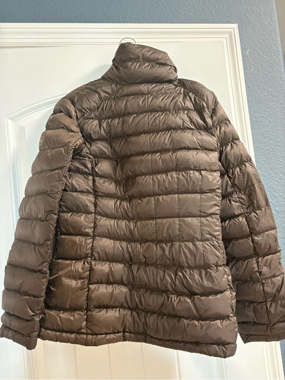 Michael Kors Lightweight Down Brown Quilted Packable Puffer Jacket - Women's M